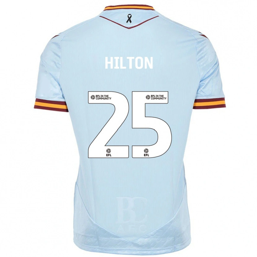 Danxen Donna Maglia Joe Hilton #25 Azzurro Kit Gara Away 2025/26 Maglietta