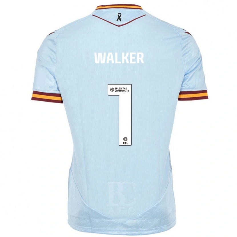 Danxen Donna Maglia Sam Walker #1 Azzurro Kit Gara Away 2025/26 Maglietta