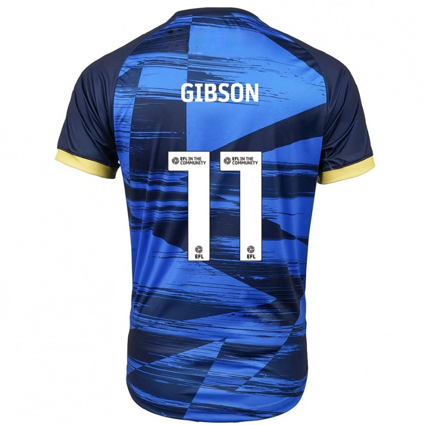 Danxen Donna Maglia Jordan Gibson #11 Blu Navy Kit Gara Away 2025/26 Maglietta
