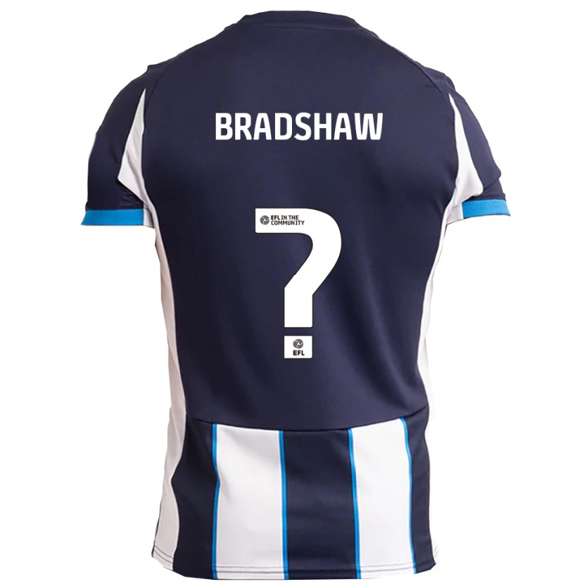 Danxen Donna Maglia Emily Bradshaw #0 Bianco Blu Navy Kit Gara Away 2025/26 Maglietta