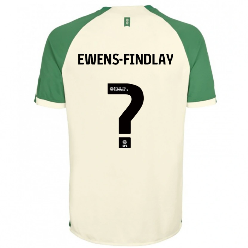 Danxen Donna Maglia Ty Ewens-Findlay #0 Bianco Sporco Verde Kit Gara Away 2025/26 Maglietta