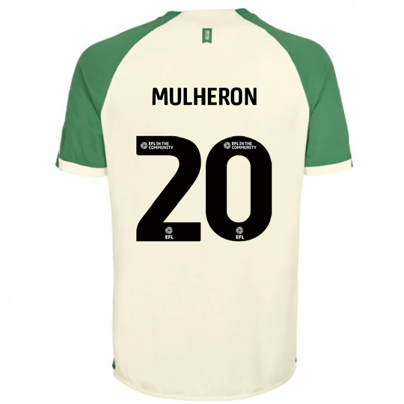 Danxen Donna Maglia Bronwyn Mulheron #20 Bianco Sporco Verde Kit Gara Away 2025/26 Maglietta