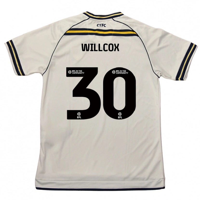 Danxen Donna Maglia Freddy Willcox #30 Bianco Blu Navy Kit Gara Away 2025/26 Maglietta