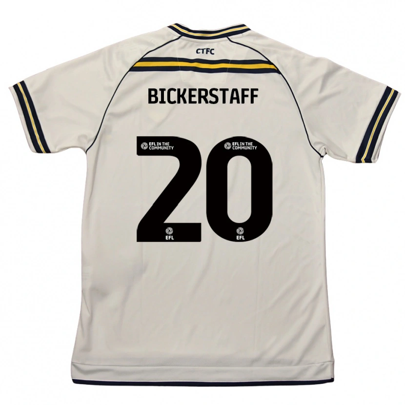 Danxen Donna Maglia Jake Bickerstaff #20 Bianco Blu Navy Kit Gara Away 2025/26 Maglietta
