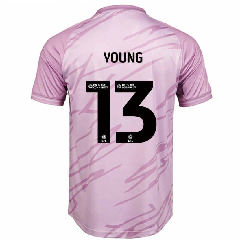 Danxen Donna Maglia Joe Young #13 Rosa Nero Kit Gara Away 2025/26 Maglietta