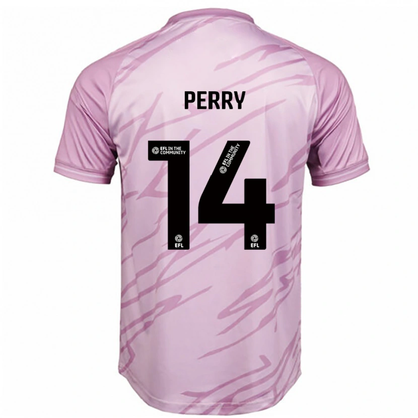 Danxen Donna Maglia Taylor Perry #14 Rosa Nero Kit Gara Away 2025/26 Maglietta