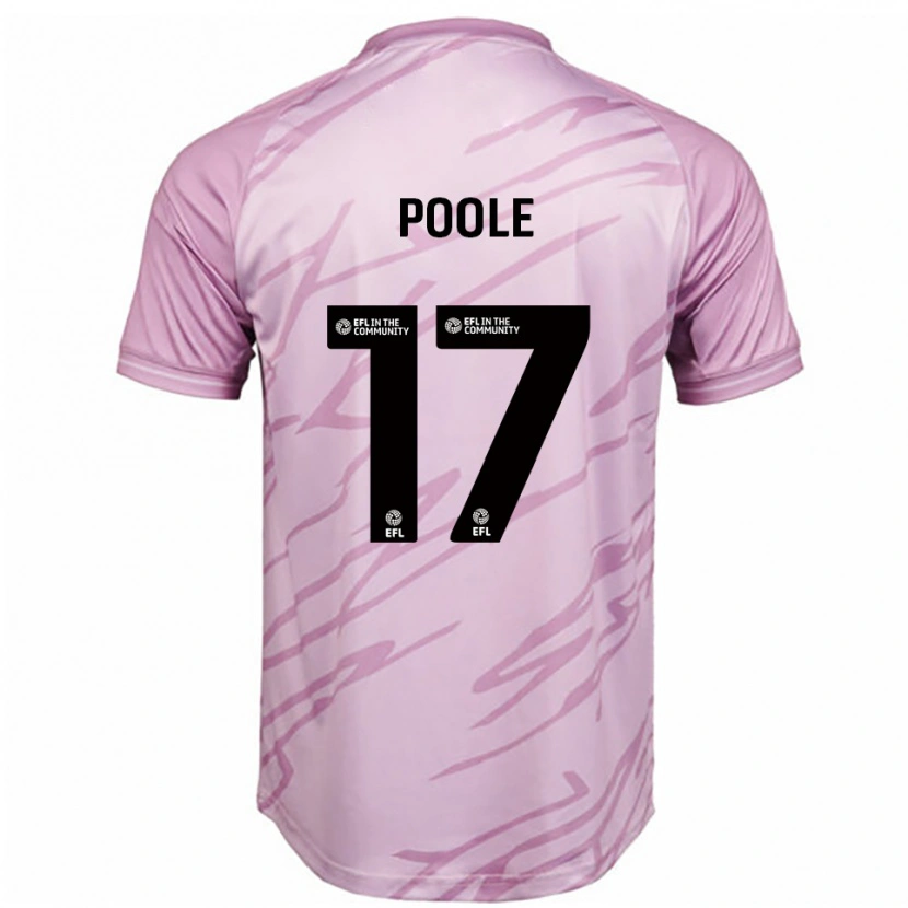 Danxen Donna Maglia Mia Poole #17 Rosa Nero Kit Gara Away 2025/26 Maglietta
