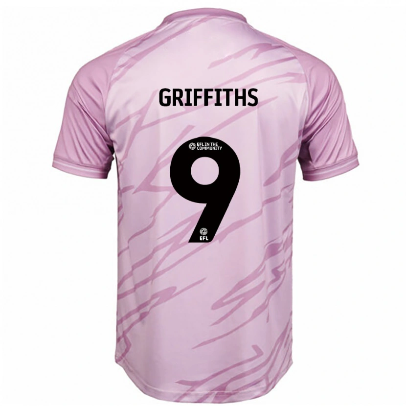 Danxen Donna Maglia Zoe Griffiths #9 Rosa Nero Kit Gara Away 2025/26 Maglietta