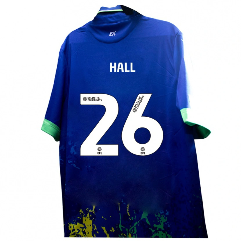 Danxen Donna Maglia Charlie Hall #26 Blu Giallo Kit Gara Away 2025/26 Maglietta