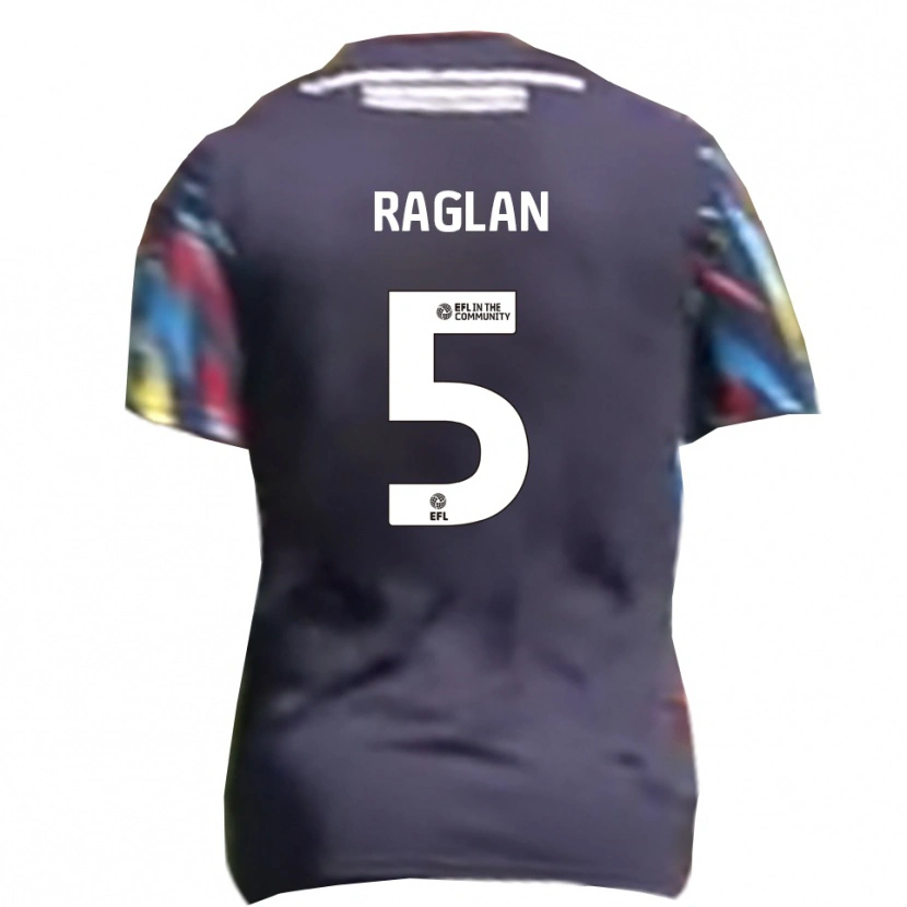 Danxen Donna Maglia Charlie Raglan #5 Blu Navy Giallo Rosso Kit Gara Away 2025/26 Maglietta