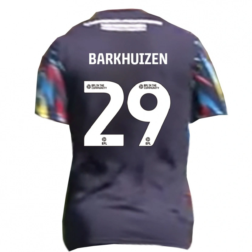 Danxen Donna Maglia Tom Barkhuizen #29 Blu Navy Giallo Rosso Kit Gara Away 2025/26 Maglietta
