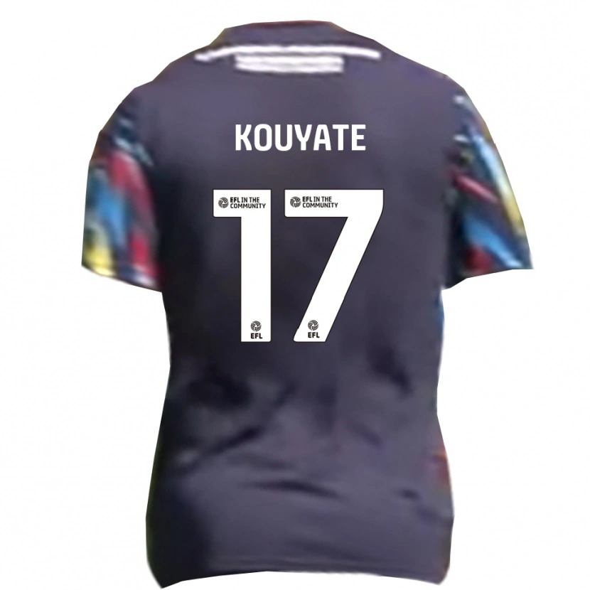 Danxen Donna Maglia Katia Kouyate #17 Blu Navy Giallo Rosso Kit Gara Away 2025/26 Maglietta