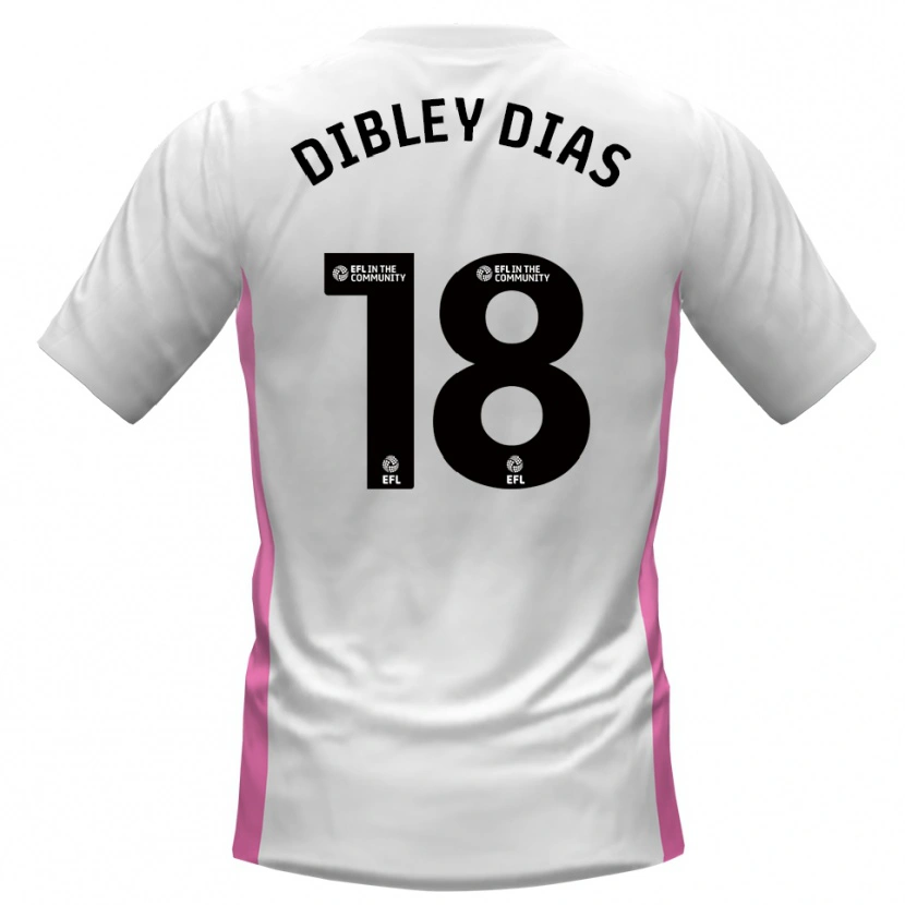 Danxen Donna Maglia Matt Dibley-Dias #18 Bianco Rosso Kit Gara Away 2025/26 Maglietta