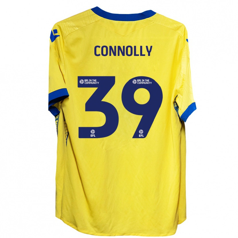 Danxen Donna Maglia Kien Connolly #39 Giallo Blu Kit Gara Away 2025/26 Maglietta