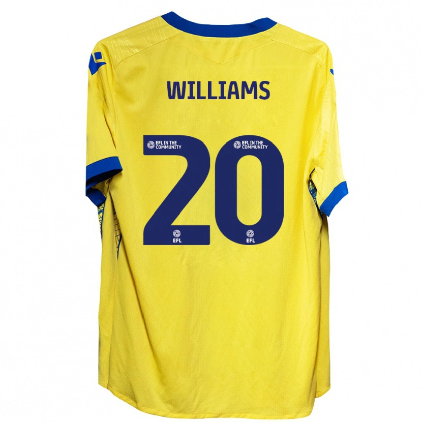 Danxen Donna Maglia Billie-Jo Williams #20 Giallo Blu Kit Gara Away 2025/26 Maglietta