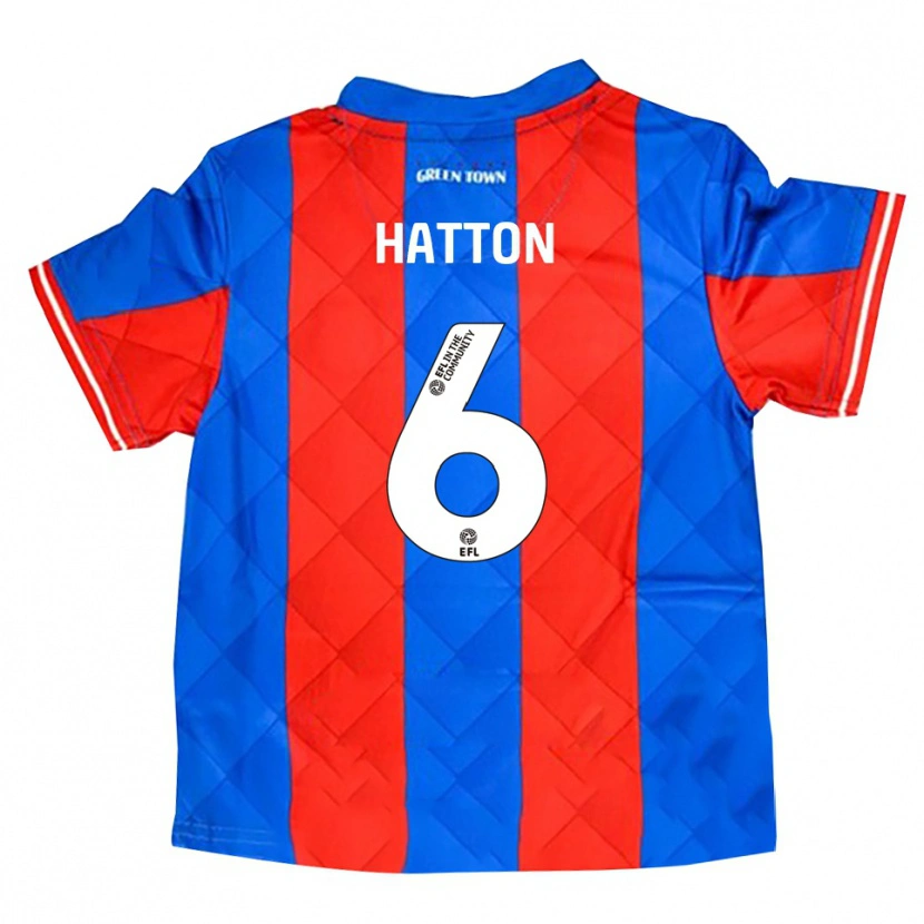 Danxen Donna Maglia Charlie Hatton #6 Blu Rosso Bianco Kit Gara Away 2025/26 Maglietta