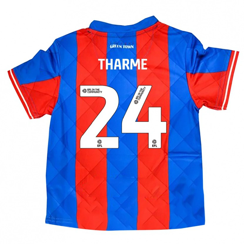 Danxen Donna Maglia Doug Tharme #24 Blu Rosso Bianco Kit Gara Away 2025/26 Maglietta