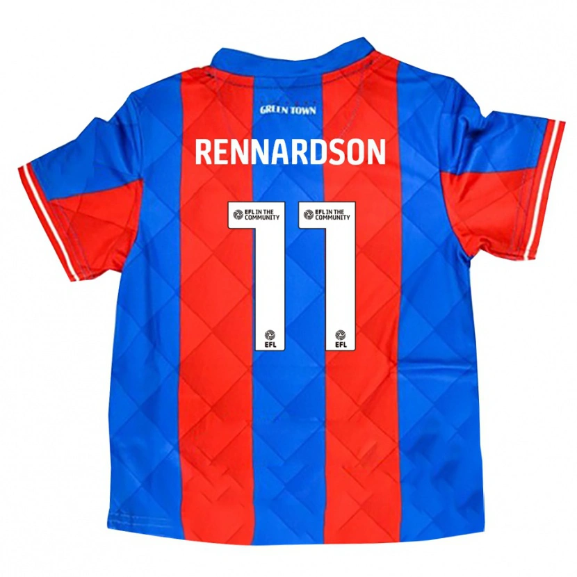 Danxen Donna Maglia Tom Rennardson #11 Blu Rosso Bianco Kit Gara Away 2025/26 Maglietta