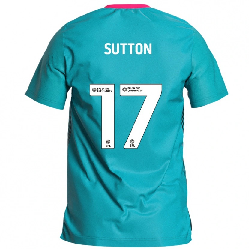 Danxen Donna Maglia Levi Sutton #17 Azzurro Rosa Kit Gara Away 2025/26 Maglietta