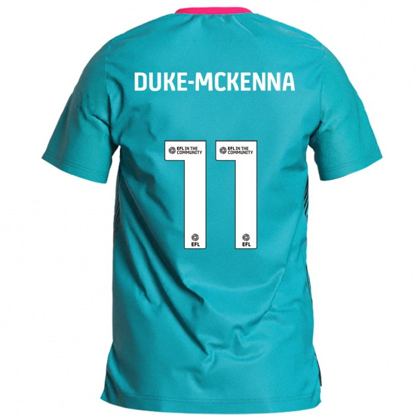 Danxen Donna Maglia Stephen Duke-Mckenna #11 Azzurro Rosa Kit Gara Away 2025/26 Maglietta