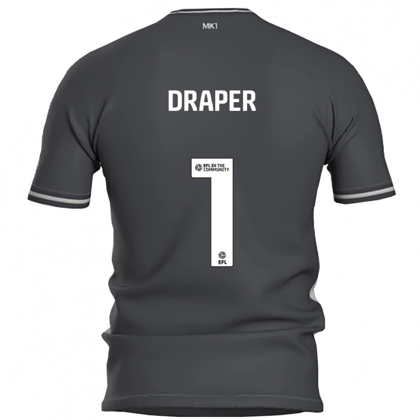 Danxen Donna Maglia Anna Draper #1 Grigio Argento Kit Gara Away 2025/26 Maglietta