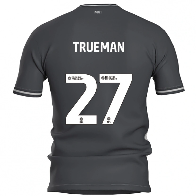 Danxen Donna Maglia Connal Trueman #27 Grigio Argento Kit Gara Away 2025/26 Maglietta