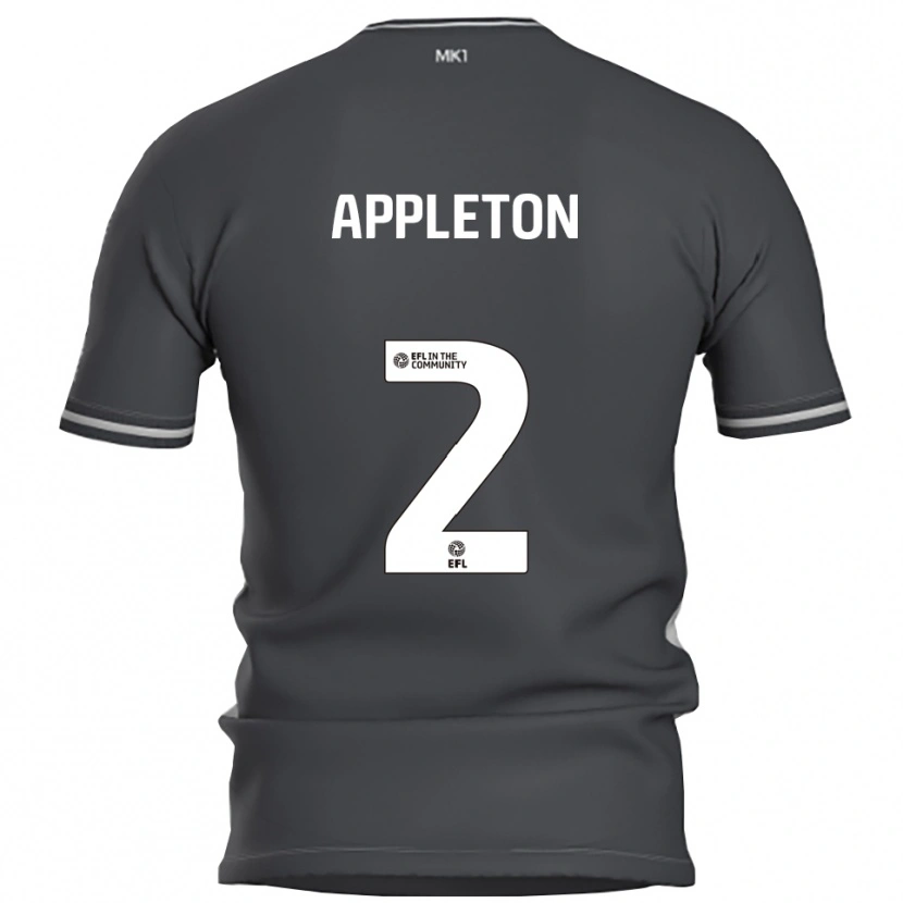 Danxen Donna Maglia Tara Appleton #2 Grigio Argento Kit Gara Away 2025/26 Maglietta