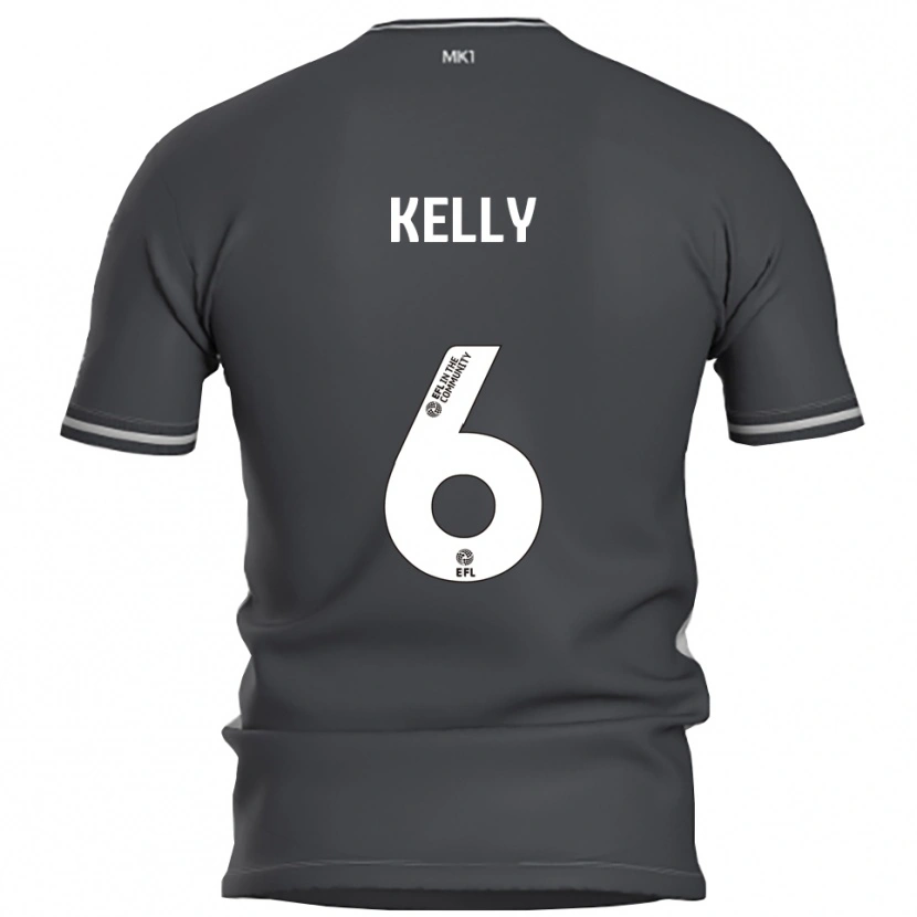 Danxen Donna Maglia Liam Kelly #6 Grigio Argento Kit Gara Away 2025/26 Maglietta