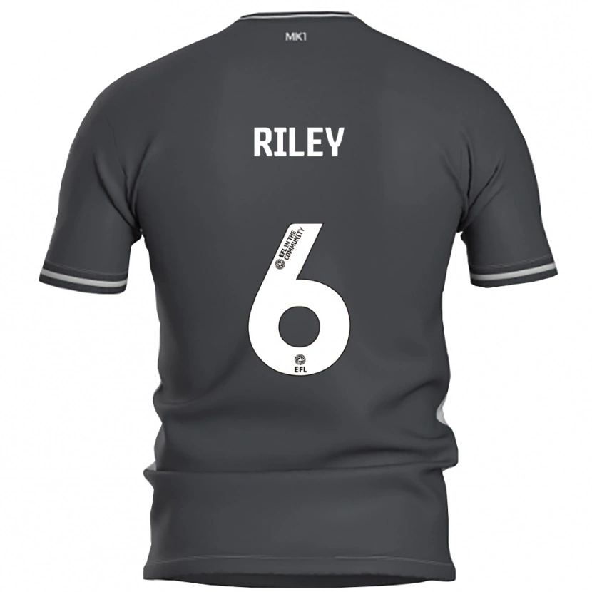 Danxen Donna Maglia Harry Riley #6 Grigio Argento Kit Gara Away 2025/26 Maglietta