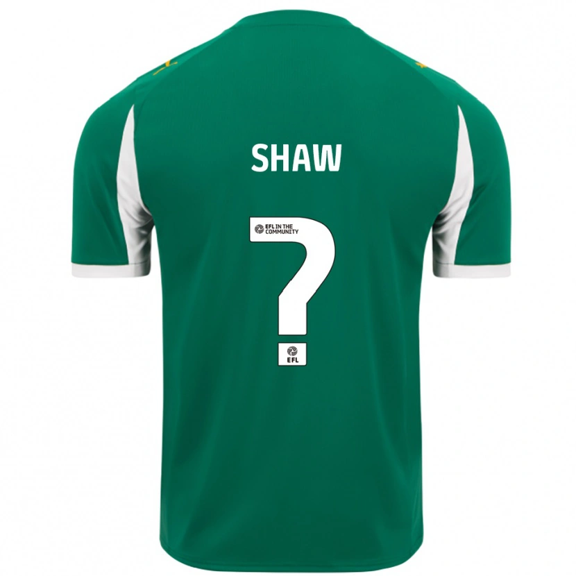 Danxen Donna Maglia Ashton Shaw #0 Verde Bianco Kit Gara Away 2025/26 Maglietta