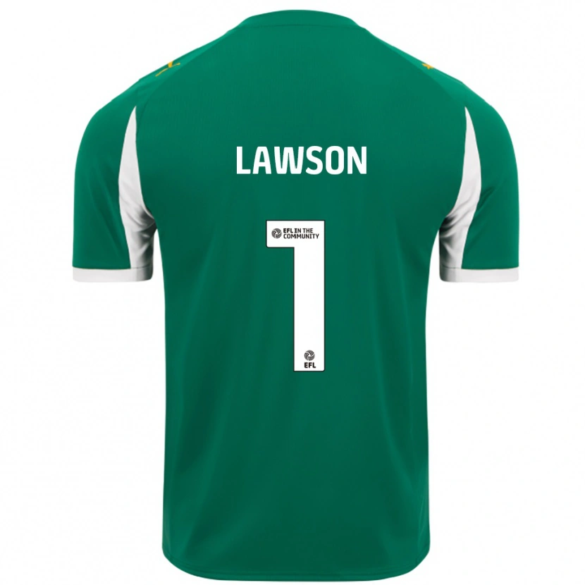 Danxen Donna Maglia Harvey Lawson #1 Verde Bianco Kit Gara Away 2025/26 Maglietta