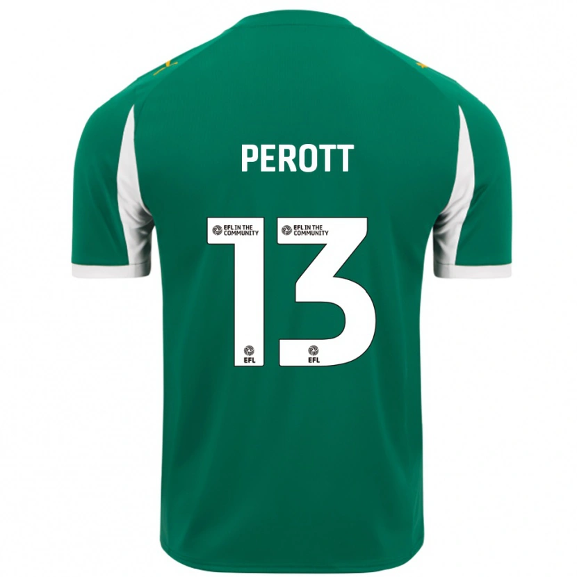 Danxen Donna Maglia Milai Perott #13 Verde Bianco Kit Gara Away 2025/26 Maglietta