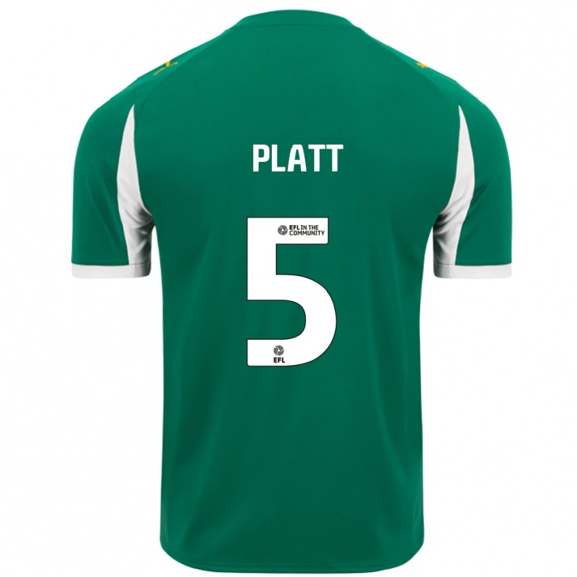 Danxen Donna Maglia Matty Platt #5 Verde Bianco Kit Gara Away 2025/26 Maglietta