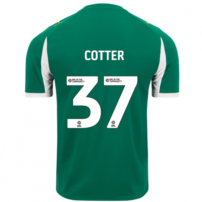 Danxen Donna Maglia Barry Cotter #37 Verde Bianco Kit Gara Away 2025/26 Maglietta