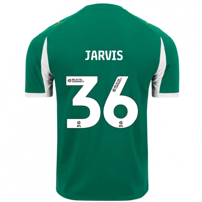 Danxen Donna Maglia Will Jarvis #36 Verde Bianco Kit Gara Away 2025/26 Maglietta