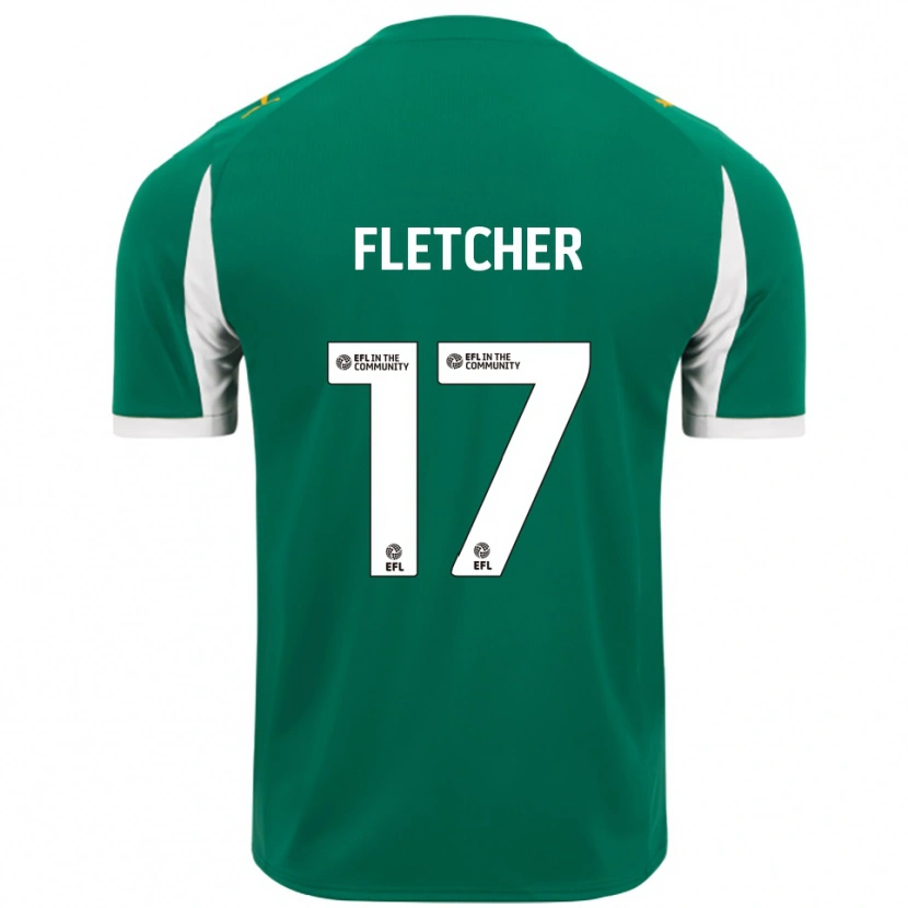 Danxen Donna Maglia Luca Fletcher #17 Verde Bianco Kit Gara Away 2025/26 Maglietta