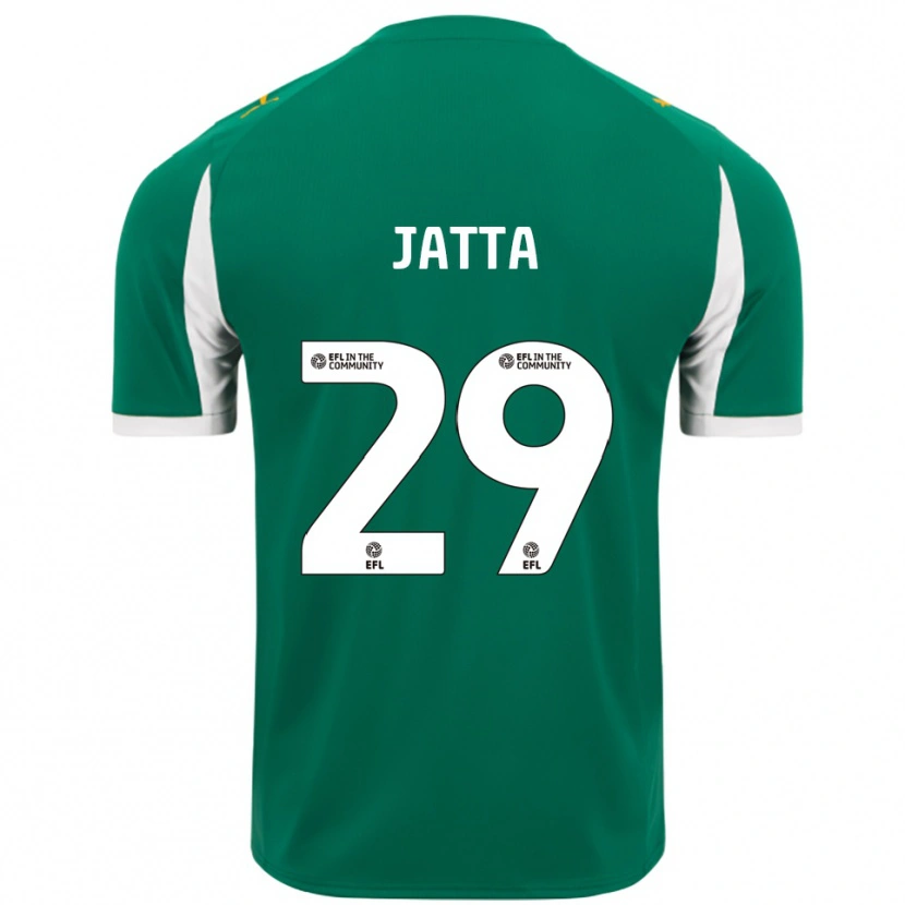 Danxen Donna Maglia Alassana Jatta #29 Verde Bianco Kit Gara Away 2025/26 Maglietta