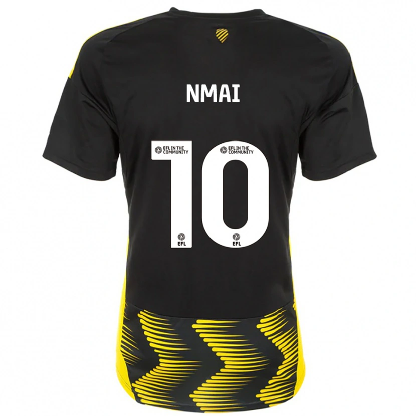 Danxen Donna Maglia Kelly Nmai #10 Nero Giallo Kit Gara Away 2025/26 Maglietta