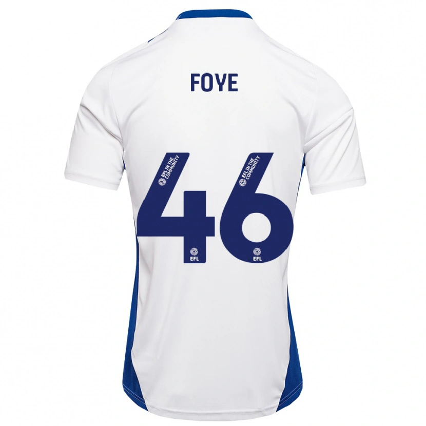 Danxen Donna Maglia Owen Foye #46 Bianco Blu Kit Gara Away 2025/26 Maglietta