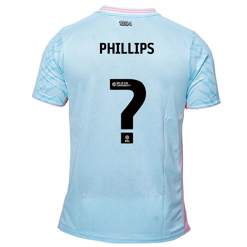 Danxen Donna Maglia Ruby Phillips #0 Azzurro Rosa Kit Gara Away 2025/26 Maglietta