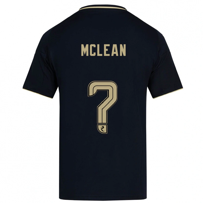 Danxen Donna Maglia Sam Mclean #0 Blu Navy Oro Kit Gara Away 2025/26 Maglietta