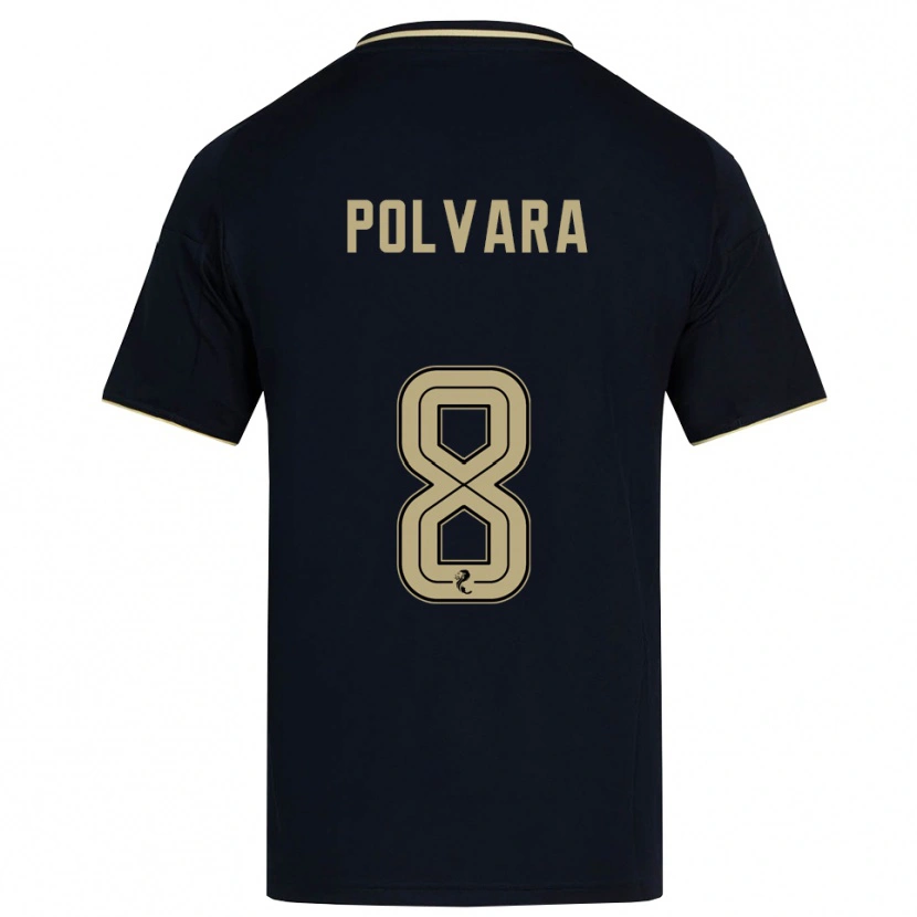 Danxen Donna Maglia Dante Polvara #8 Blu Navy Oro Kit Gara Away 2025/26 Maglietta