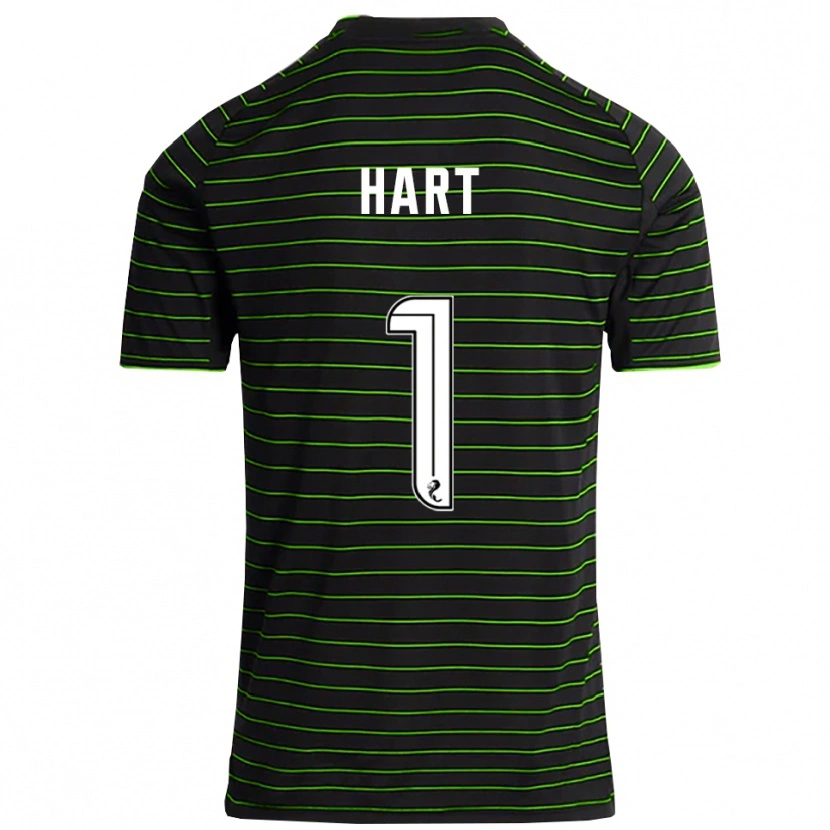 Danxen Donna Maglia Joe Hart #1 Nero Verde Kit Gara Away 2025/26 Maglietta