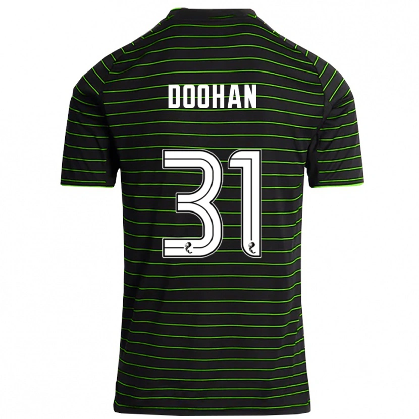 Danxen Donna Maglia Ross Doohan #31 Nero Verde Kit Gara Away 2025/26 Maglietta