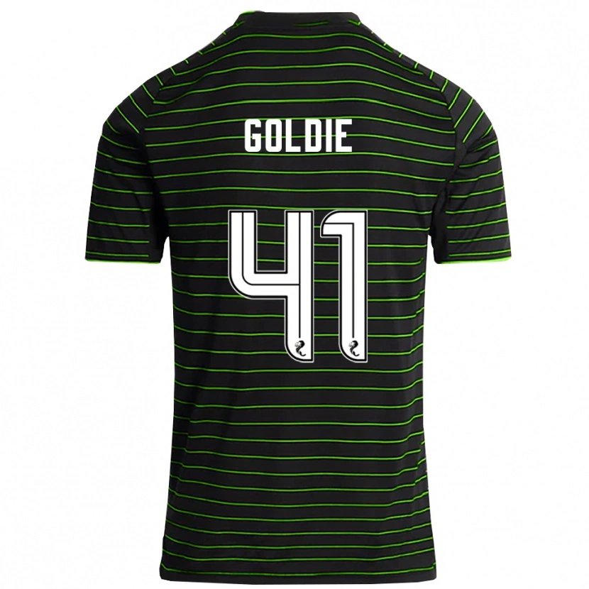 Danxen Donna Maglia Clare Goldie #41 Nero Verde Kit Gara Away 2025/26 Maglietta