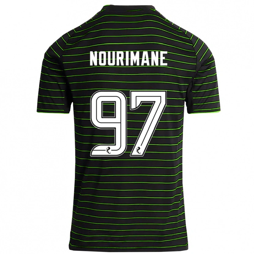 Danxen Donna Maglia Addi Nourimane #97 Nero Verde Kit Gara Away 2025/26 Maglietta