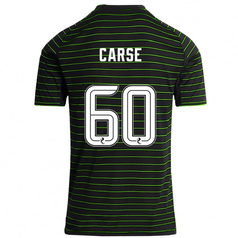 Danxen Donna Maglia Mackenzie Carse #60 Nero Verde Kit Gara Away 2025/26 Maglietta