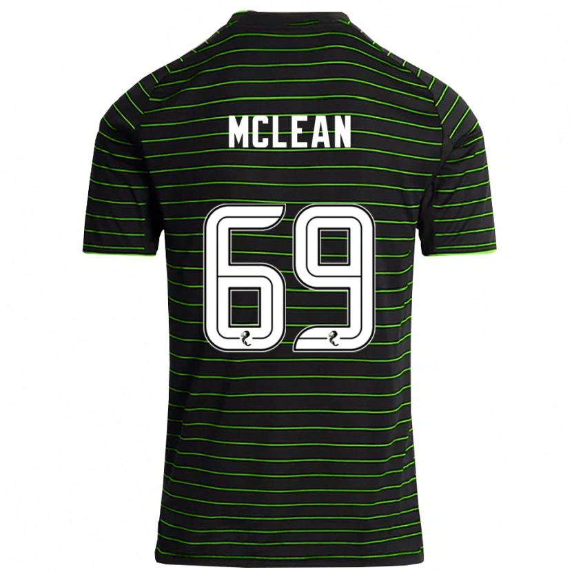 Danxen Donna Maglia Kai Mclean #69 Nero Verde Kit Gara Away 2025/26 Maglietta
