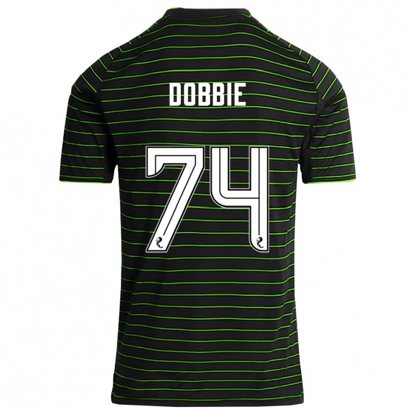 Danxen Donna Maglia Lewis Dobbie #74 Nero Verde Kit Gara Away 2025/26 Maglietta
