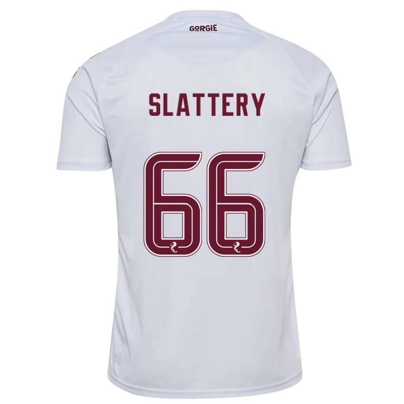 Danxen Donna Maglia Jenna Slattery #66 Bianco Bordeaux Kit Gara Away 2025/26 Maglietta